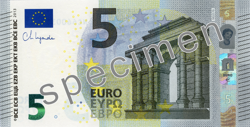 Лице на €5